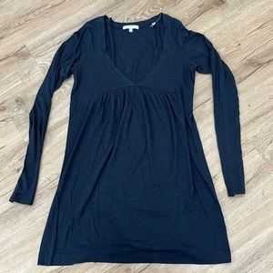 Vince Black Long Sleeve Tunic V-Neck NWOT Sz XS